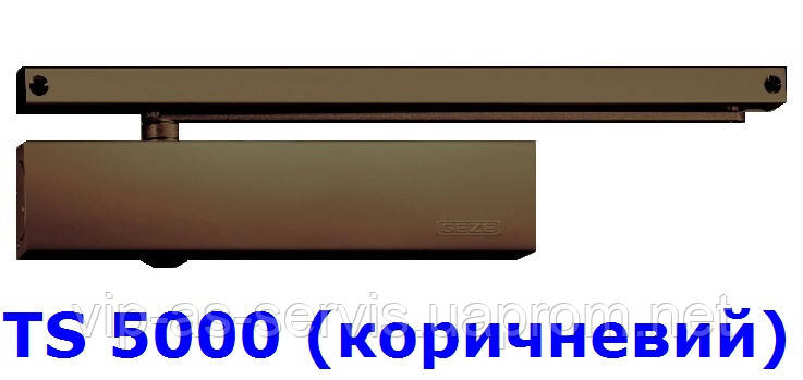 Доводчик Geze TS 5000 со скользящей тягой (коричневый)