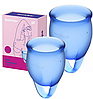 Менструальні чаші Satisfyer Feel Confident Dark Blue, фото 6