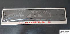 Рамка номерного знаку з написом та логотипом "Honda"