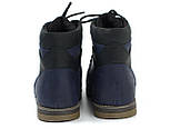 Сині зимові чоловічі взуття черевики шкіряні на хутрі широка стопа Rosso Avangard Major Payne Street Blu, фото 5