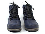 Сині зимові чоловічі взуття черевики шкіряні на хутрі широка стопа Rosso Avangard Major Payne Street Blu, фото 4