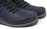 Сині зимові чоловічі взуття черевики шкіряні на хутрі широка стопа Rosso Avangard Major Payne Street Blu, фото 8