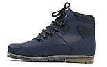 Сині зимові чоловічі взуття черевики шкіряні на хутрі широка стопа Rosso Avangard Major Payne Street Blu, фото 3