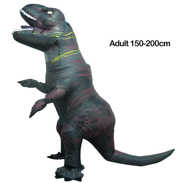 Надувной костюм Тираннозавра, T-Rex косплэй, костюм динозавра T-Rex. Тиранозавр надувной Черный