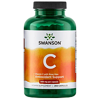 Vitamin C 500 mg Swanson, 250 капсул (термін придатності 10.2022)