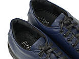 Сині кросівки шкіряні чоловіче взуття великих розмірів демісезонна Rosso Avangard Gushe Flot Blu BS, фото 6