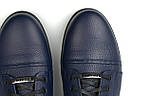 Сині кросівки шкіряні чоловіче взуття великих розмірів демісезонна Rosso Avangard Gushe Flot Blu BS, фото 9