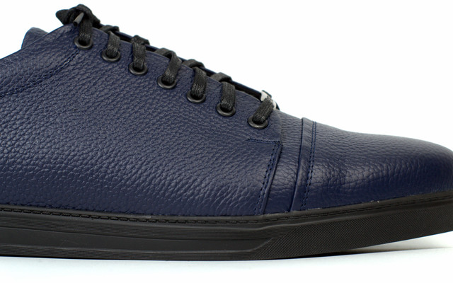 Сині кросівки шкіряні чоловіче взуття великих розмірів демісезонна Rosso Avangard Gushe Flot Blu BS