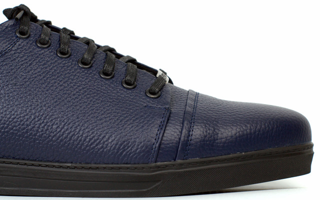 Сині кросівки шкіряні чоловіче взуття великих розмірів демісезонна Rosso Avangard Gushe Flot Blu BS