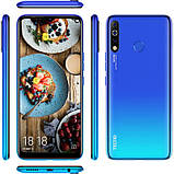 Смартфон Tecno Spark 4 3/32Gb з великим безрамковий екраном 6,52" з потрійною камерою і сканером відбитка синій, фото 2