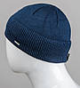 В'язана вовняна шапка з відворотом на флісі Nord (171812), Темно-синій, фото 3