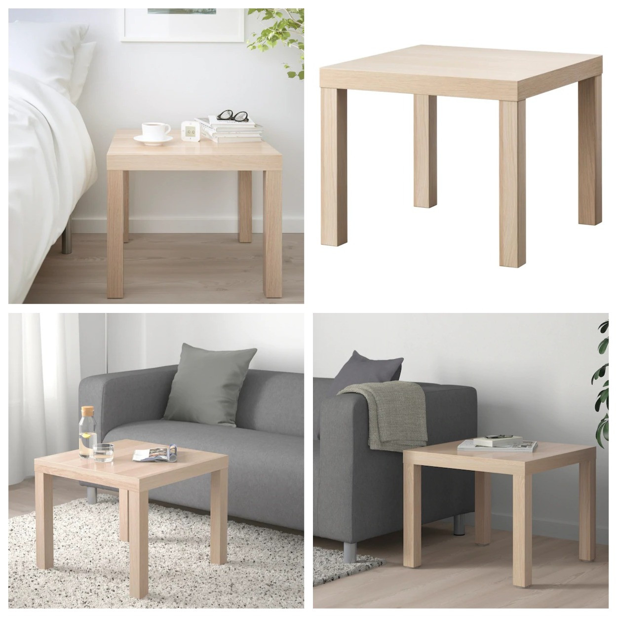 Купити Журнальний столик IKEA LACK бежевий дуб 55x55 см квадратний ...