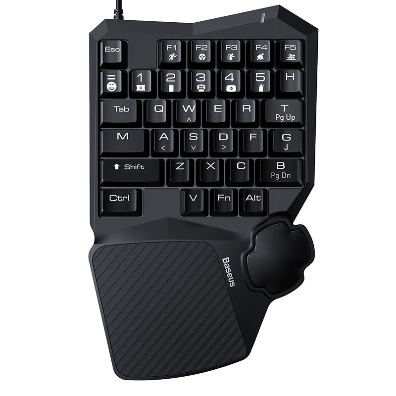 Ігрова дротова Клавіатура BASEUS GAMO One-Handed Gaming Keyboard GK01 з підсвічуванням механічна