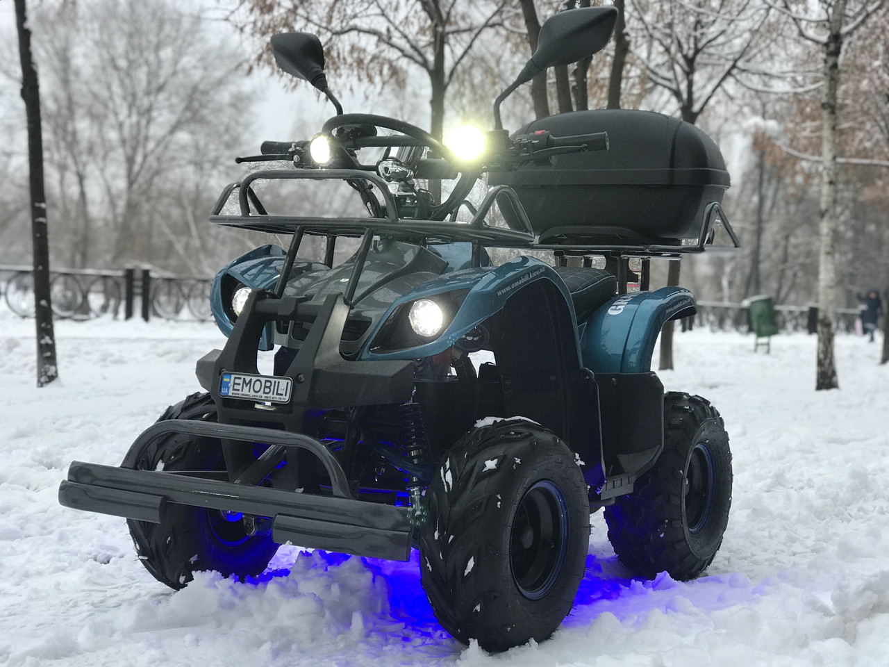 Електроквадроцикл CRAFTER GRAND PLATINUM 48V 1000W, мультимедійна сигналізація, підсвічування днища