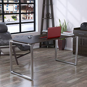 Письмовий стіл Loft-design Q-160х70 см прямий венге на металевих ніжках хром