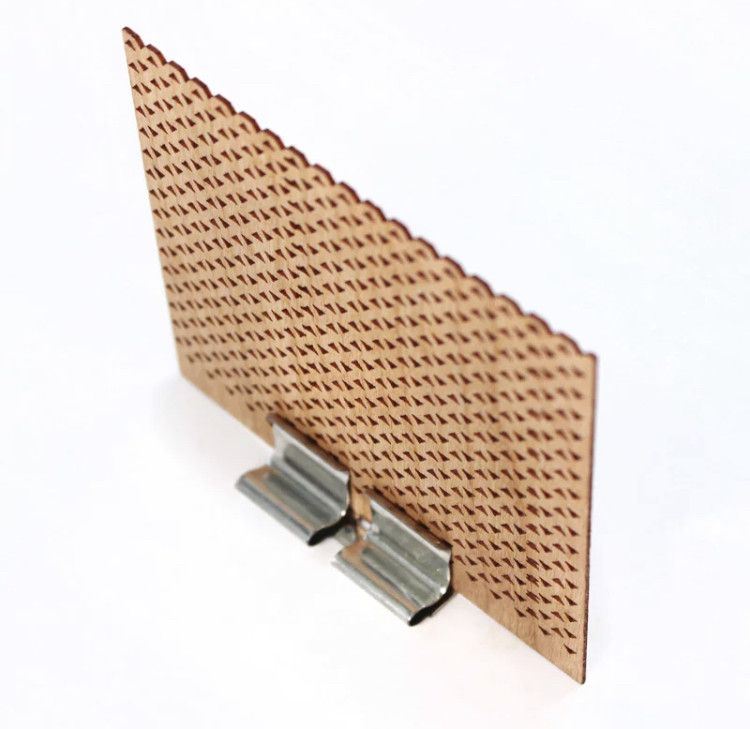 Дерев’яний ґніт з ефектом потріскування, 70×60 мм + бляшка, фото 1