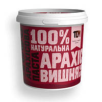 Арахисовая паста TOM peanut butter Арахісова Паста з чорним шоколадом та вишнею (1 kg)