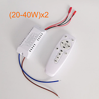 №76 Драйвер + пульт + APP Driver 20-40Wx2 DC60-130V 280mA (2x2pin)