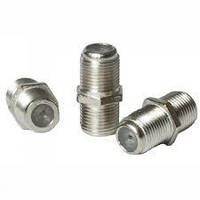 Соединитель F-F (для коакс. кабеля) метал.