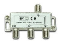 Антенный разветвитель 3-way Germany HQ 5-1000MHZ, металл (Splitter)