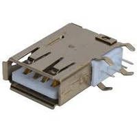 Гнездо USB тип А монтажное, угловое