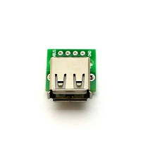 Гніздо USB тип A, монтажне, з платою