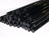 Термоклей 11мм, черный, , 28см длина, 1шт.