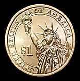 Монета США 1 долар 2020 р. 41-й президент Джордж Буш-старший, фото 2