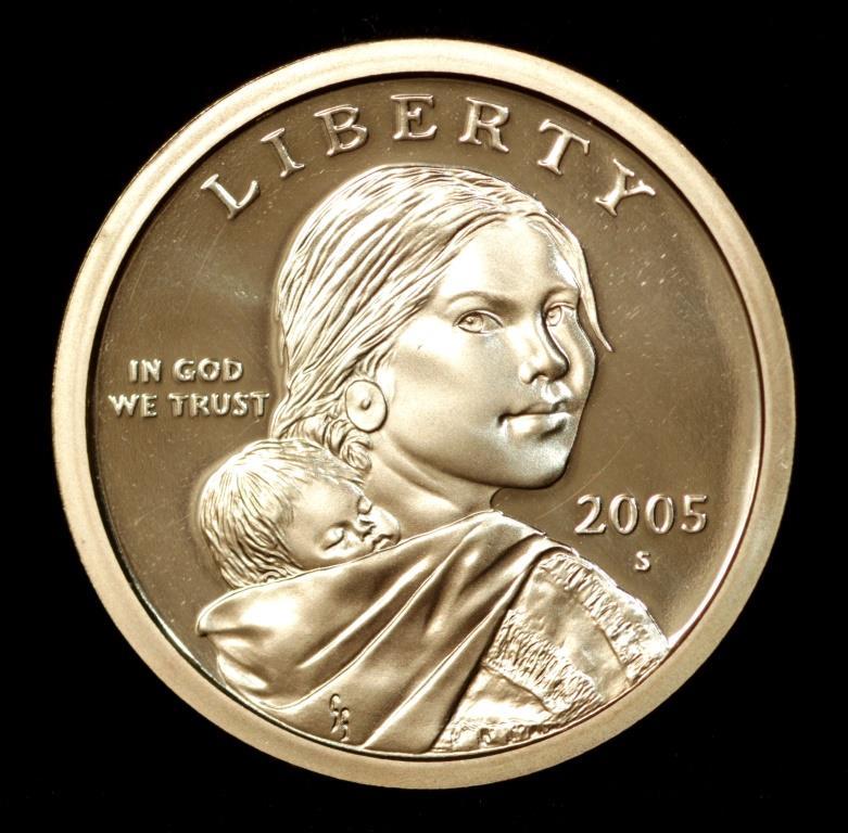 Монета США 1 долар 2005 р. Сакагавея. Парящий Орел