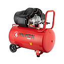 Компресор 100 л, 2.23 кВт, 220 В, 8 атм, 354 л/хв, 2 циліндри INTERTOOL PT-0005, фото 3
