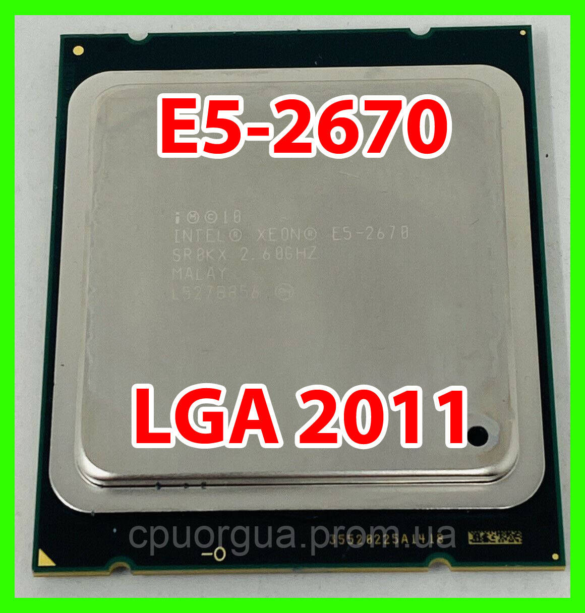 Процесор Intel Xeon E5-2670 LGA 2011 (SR0H8,SR0KX) 8 ядер 16 потоків 2,60-3,30 Ghz / 20M / 8GT/s SandyBridge