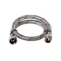 Шланг в нержавіючій обплетенні 20 см, 1/2 ГШ