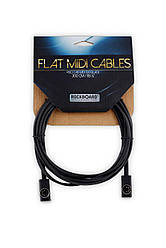 Кабель MIDI ROCKBOARD RBO CAB MIDI 300 BK Flat MIDI Cable - Black, 300 cm