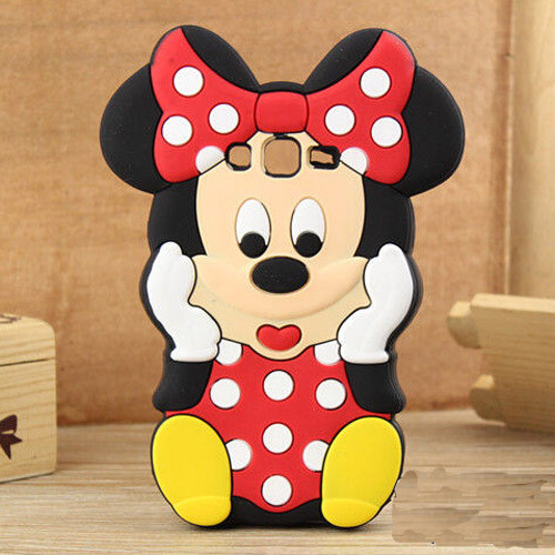 Гумовий 3D чохол для Samsung Galaxy J700h Minnie Mouse