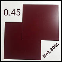 Гладкий лист 0,45 мм ТМ "Marcegaglia" Італія, PE RAL 3005, фото 3