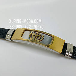 Чоловічий браслет оптом. Двосторонній( чорний, коричневий )