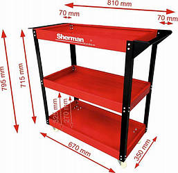 Інструментальна візок підкатна