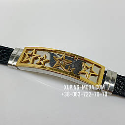 Чоловічий браслет оптом. Двосторонній( чорний, коричневий )