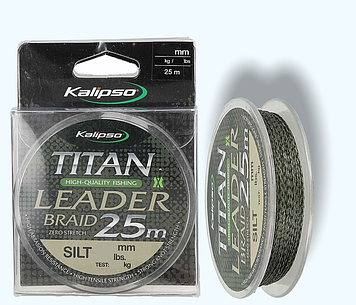 Шнур Kalipso Titan Leader Braid Silt 25 м.