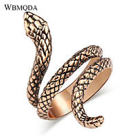 Кільце жіноче з металу роз'ємне у вигляді змії
