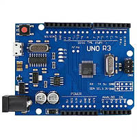 Arduino UNO R3 ATmega328P Rev 3.0 USB-B + кабель USB