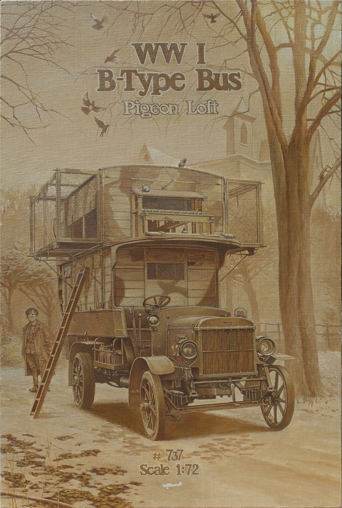 Пластикова модель 1/72 Roden 737 Британський автобус Type B Bus "Pigeon Loft", фото 1