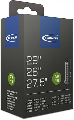 Камера Schwalbe 29" (40/62-584/635) AV19 40mm EK AGV, фото 1