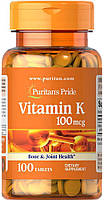 Vitamin K 100 mcg Puritan's Pride, 100 таблеток