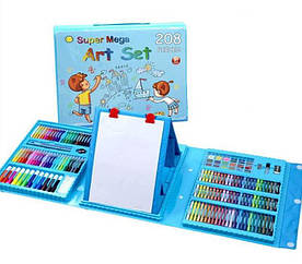 Дитячий набір для малювання Art Set на 208 предметів, для хлопчика, Блакитний