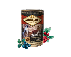 Консерви для собак Carnilove Lamb & Wild Boar for adult dogs (з ягнятком і кабаном) 400 г, фото 4