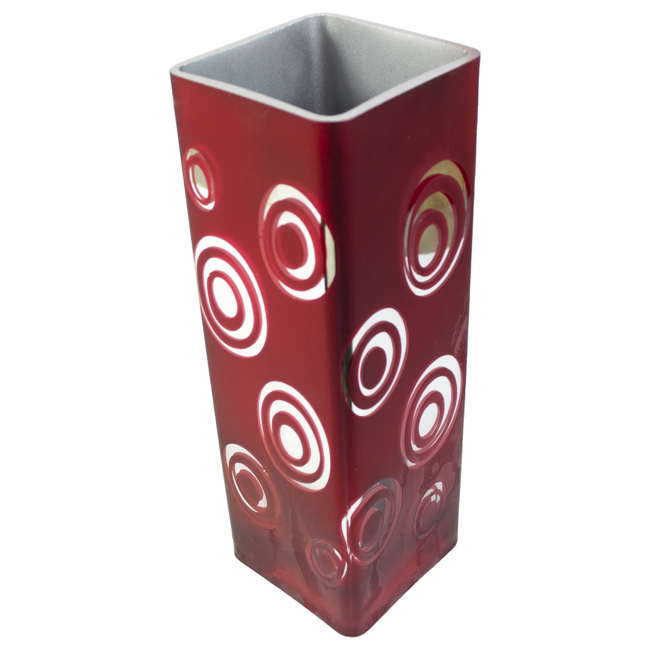 Ваза Стеклянная Нано. Бордовая. Квадратная. — Купить Недорого на Bigl ...