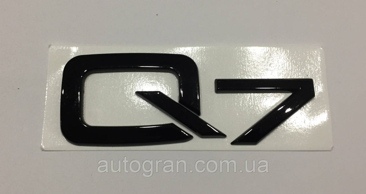 Емблема напис багажника Audi Q7 чорний