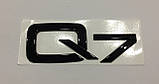 Емблема напис багажника Audi Q7 чорний, фото 2