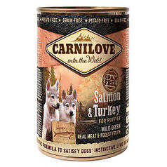 Консерви для цуценят Carnilove Salmon & Turkey for puppies (лосось і індичка) 400 г